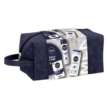 NIVEA SET MUŠKI DAILY CARE (DEO 150ML + GEL 250ML + AFTER SHAVE BALZAM 100ML)