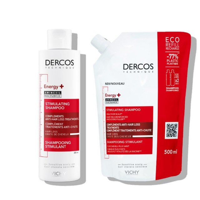 Vichy DERCOS šampon protiv opadanja kose + eko punjenje