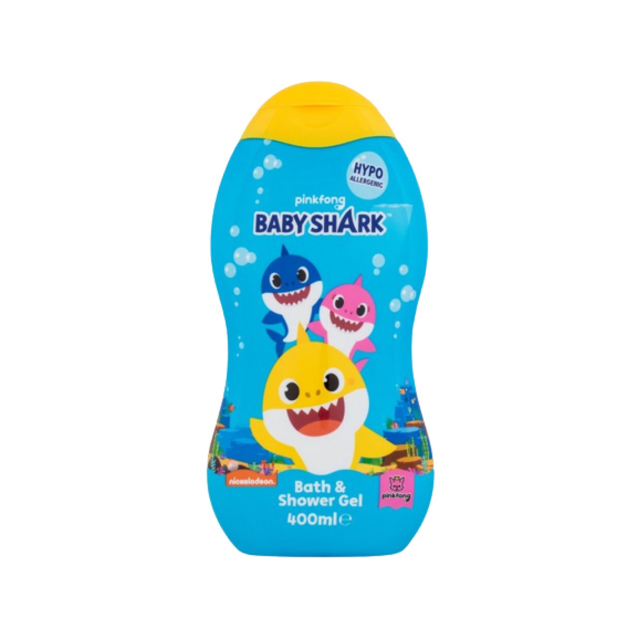 Baby Shark - Gel Y Champú 2 En 1, 400 Ml, Para Niños, Con Aroma Suave