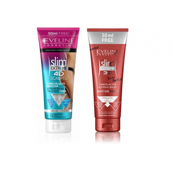 EVELINE PROMO SLIM EXTREME TURBO CELULIT REDUKTOR + THERMAL ACTIVE SERUM 