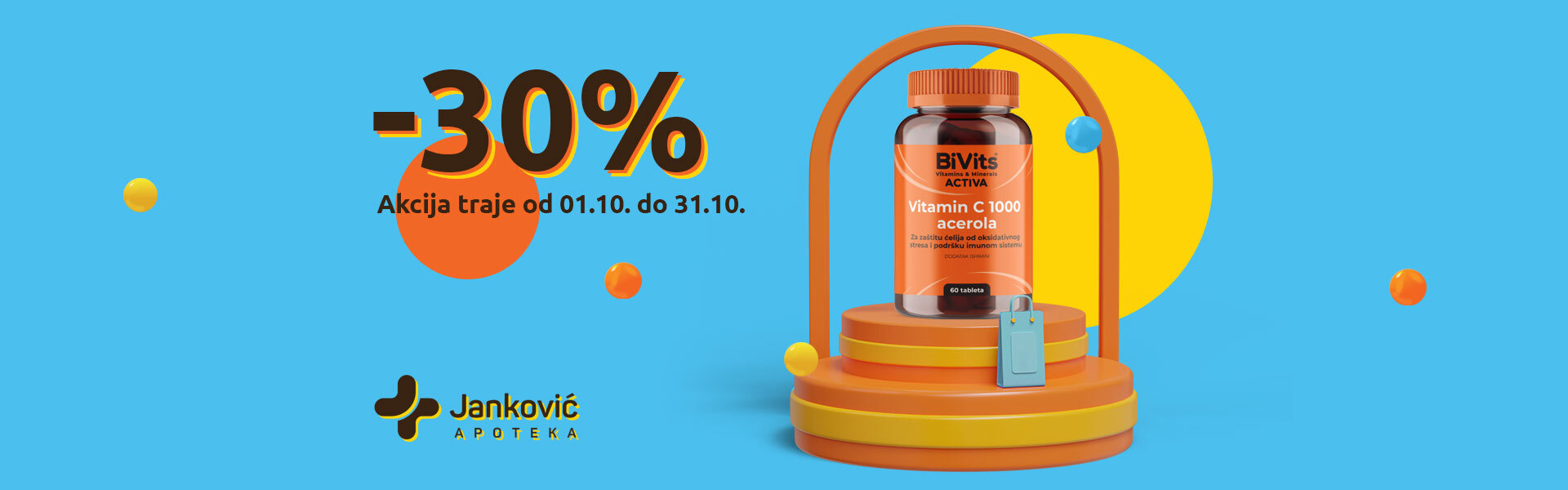 Bivits Vitamin C 1000mg Acerola 30% POPUST