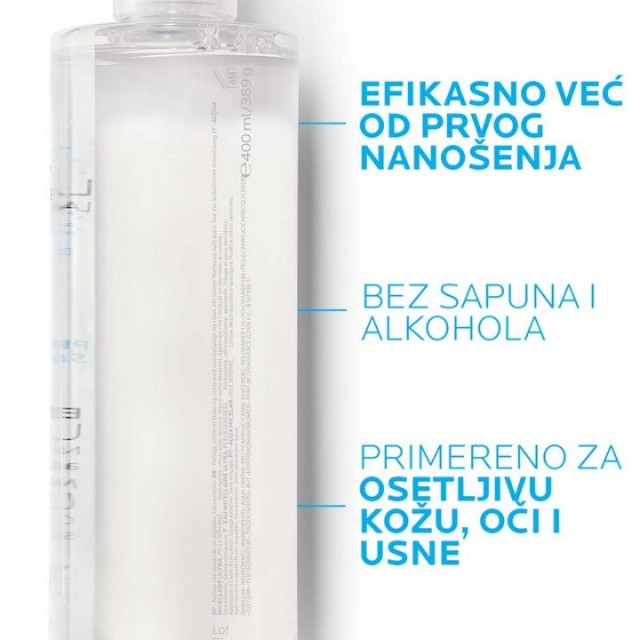 La Roche-Posay PHYSIOLOGICAL Micelarna voda za čišćenje kože i uklanjanje šminke, osetljiva koža, 400 ml