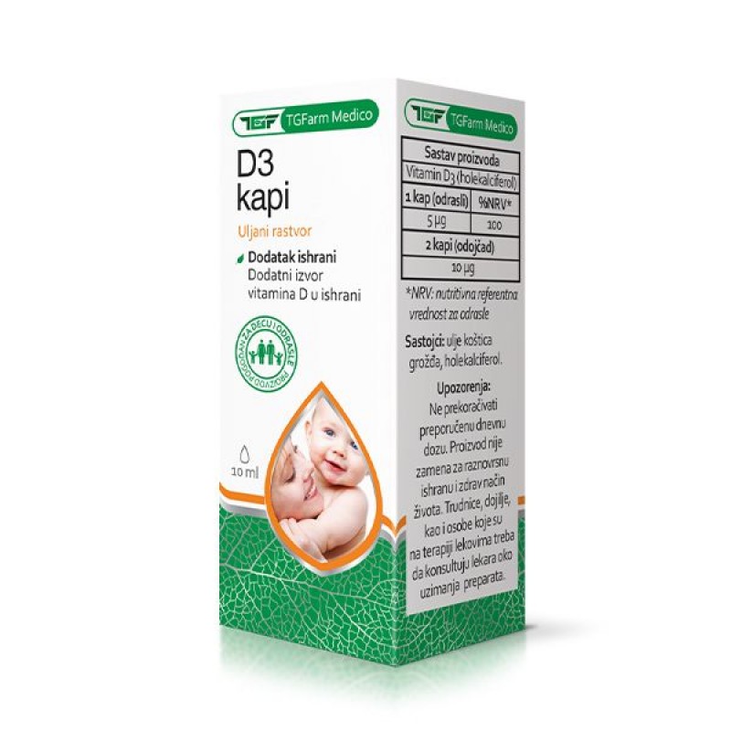 GOTI VITAMIN D3 ULJANE KAPI 10ML Online Apoteka Janković
