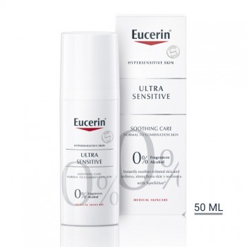 EUCERIN ULTRASENSITIVE FLUID ZA NORMALNU I MEŠOVITU KOŽU LICA 50ML