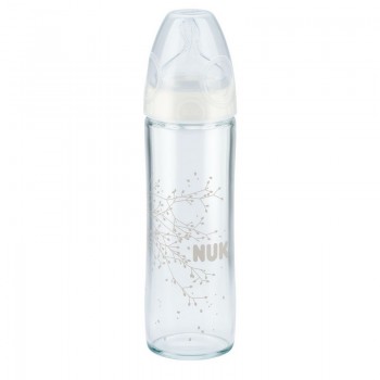 NUK STAKLENA FLAŠICA 0-6M 240ml NUK STAKLENA FLAŠICA 0-6M 240ml