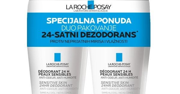 La Roche-Posay Dezodorans protiv neprijatnih mirisa 24h PROMO 50ml+50ml ...