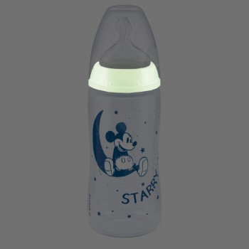 NUK PLASTIČNA FLAŠICA SA INDIKATOROM TEMPERATURE NIGHT 6-18M 300ML NUK PLASTIČNA FLAŠICA SA INDIKATOROM TEMPERATURE NIGHT 6-18M 300ML