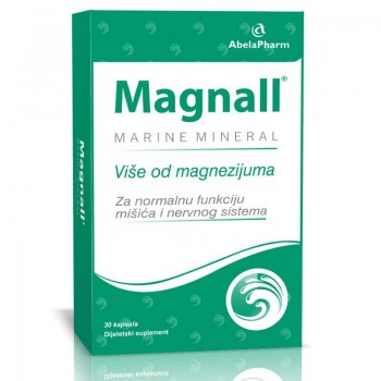 MAGNALL MAGNEZIJUM MARINE 375mg+B6, 30 KAPSULA