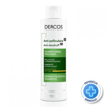 VICHY DERCOS ANTI-DANDRUFF Šampon protiv peruti za suvu kosu, 200 ml