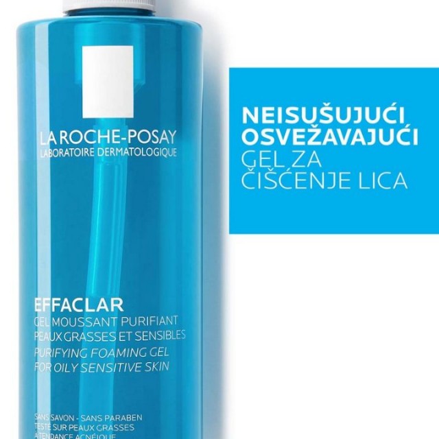 La Roche-Posay EFFACLAR Penušavi gel za čišćenje masne, osetljive kože sklone aknama, 400 ml
