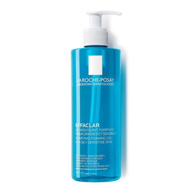 La Roche-Posay EFFACLAR Penušavi gel za čišćenje masne, osetljive kože sklone aknama, 400 ml