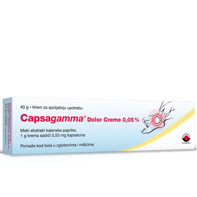 CAPSAGAMMA DOLOR KREMA 0.05% 40g