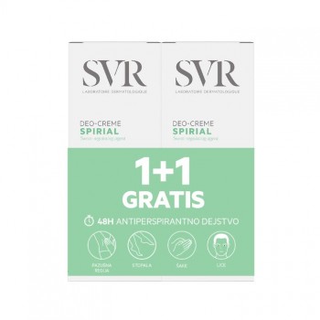 SVR SPIRIAL DEO KREMA PROMO SET 1+1 GRATIS 50ML+50ML