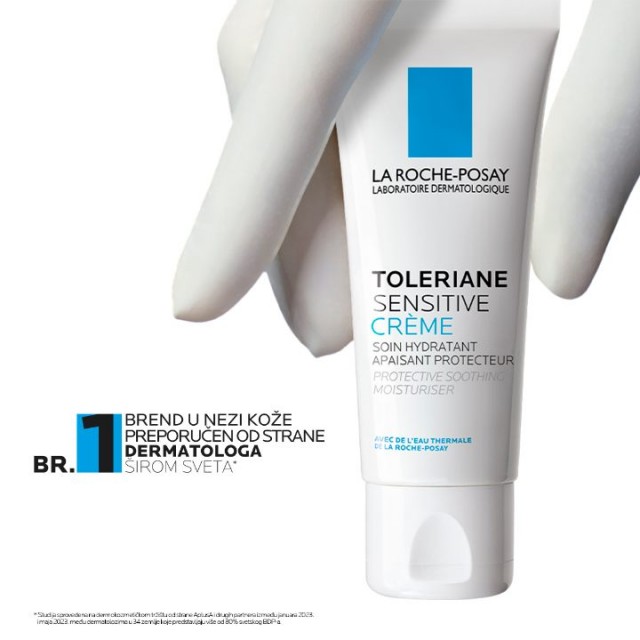 La Roche-Posay TOLERIANE SENSITIVE CREME Hidratantna nega za ravnotežu mikrobioma osetljive kože, normalna koža, 40 ml