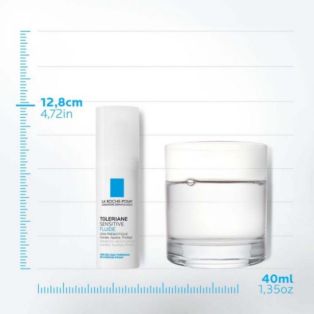 La Roche-Posay TOLERIANE SENSITIVE FLUID Lagana hidratantna nega za ravnotežu mikrobioma osetljive kože, normalna do mešovita koža, 40 ml