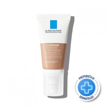 La Roche-Posay TOLERIANE SENSITIVE Smirujuća hidratantna nega za korekciju tena 50 ml, Medium