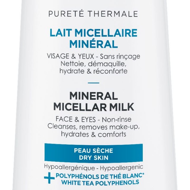VICHY PURETÉ THERMALE Mineralizovano micelarno mleko za čišćenje suve kože sa polifenolima belog čaja, 400ml