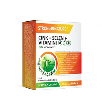 CINK+SELEN+ VITAMINI A C D KAPSULE A30