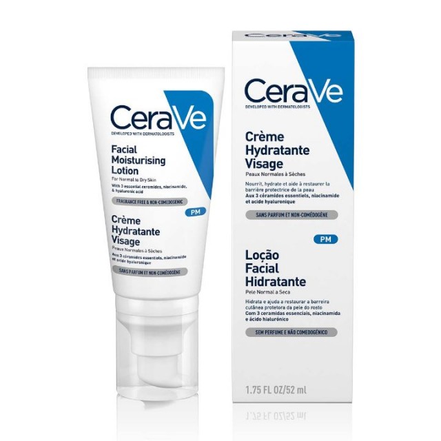 CERAVE HIDRANTNA NEGA ZA LICE ZA NORMALNU DO SUVU KOŽU 52ML