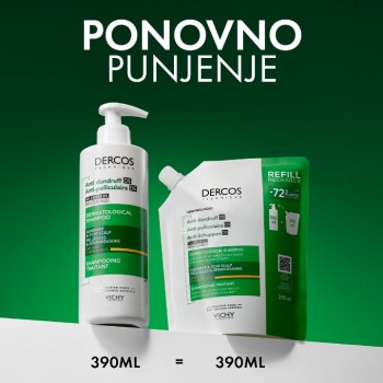 VICHY ŠAMPON PROTIV PERUTI DS ZA SUVU KOSU REFILL 390ML