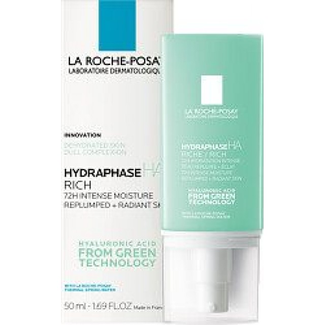 La Roche-Posay HYDRAPHASE HA RICH Bogata hidratantna nega s hijaluronskom kiselinom za punoću i sjaj kože, suva koža, 50 ml
