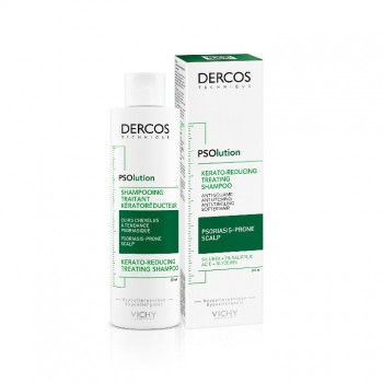 VICHY DERCOS PSOlution Šampon za vlasište sklono psorijazi protiv skvama, osećaja svraba i peckanja, 200 ml