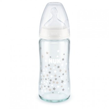 NUK STAKLENA FLAŠICA SA INDIKATOROM TEMPERATURE 240ML NUK STAKLENA FLAŠICA SA INDIKATOROM TEMPERATURE 240ML