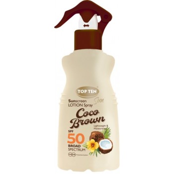 TOP TEN SUN COCO BROWN LOSION SPREJ SPF50 180ML