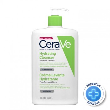CERAVE HIDRANTNA EMULZIJA ZA ČIŠĆENJE ZA NORMALNU DO SUVU KOŽU 1000ML
