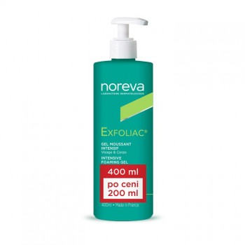 NOREVA PROMO EXFOLIAC PENASTI GEL SA AHA KISELINAMA 400ML po ceni 200ml