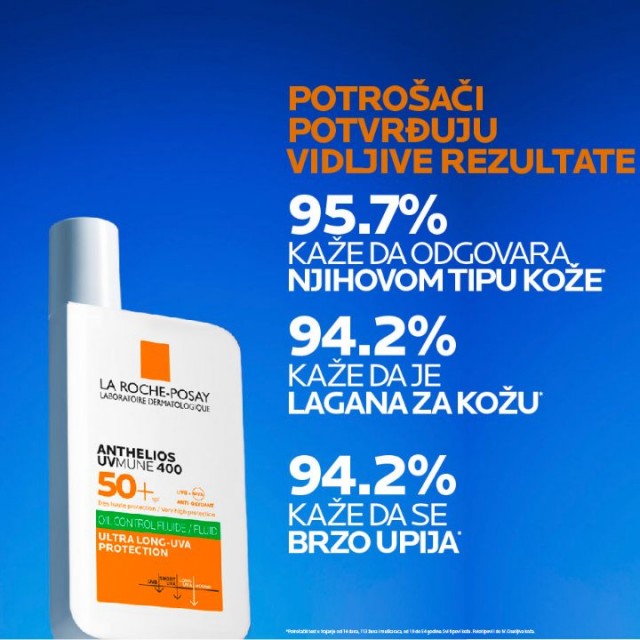 LA ROCHE-POSAY SUN ANTHELIOS UVMUNE 400 OIL CONTROL FLUID SPF50+ 50ML LA ROCHE-POSAY SUN ANTHELIOS UVMUNE 400 OIL CONTROL FLUID SPF50+ 50ML