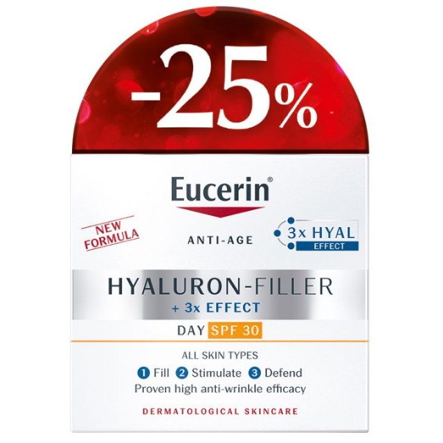 EUCERIN PROMO HYALURON-FILLER DNEVNA KREMA SPF30 -25%