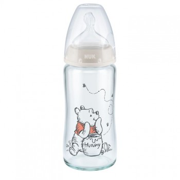 NUK STAKLENA FLAŠICA SA INDIKATOROM TEMPERATURE WINNIE THE POOH 240ML NUK STAKLENA FLAŠICA SA INDIKATOROM TEMPERATURE WINNIE THE POOH 240ML