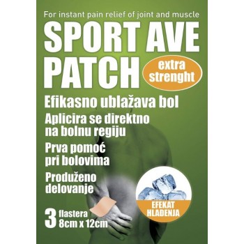 SPORT AVE-PATCH FLASTER 8CMx12CM A3 SPORT AVE-PATCH FLASTER 8CMx12CM A3