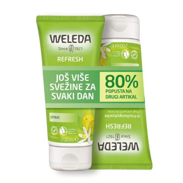 WELEDA PROMO SET GEL ZA TUŠIRANJE CITRUS 2X200ML