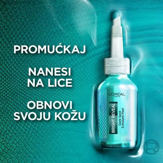LOREAL BRIGHT REVEAL EXFOLIANT PILING PROTIV TAMNIH FLEKA 25ML