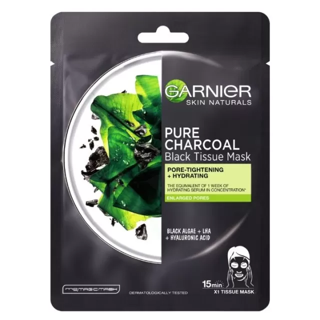 GARNIER SKIN NATURALS MASKA ZA LICE U MARAMICI AKTIVNI UGALJ 32G