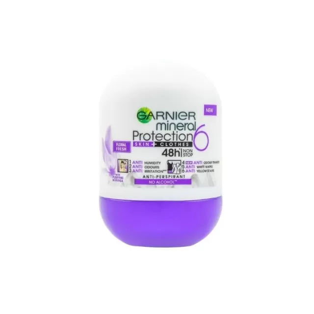 GARNIER MINERAL DEO PROTECTION 6 FLORAL FRESH ROLL-ON 50ML