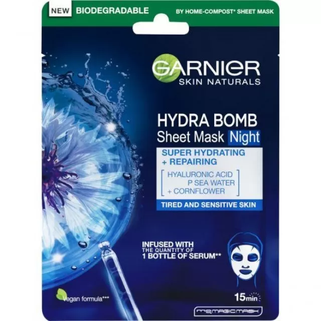 GARNIER SKIN NATURALS MASKA ZA LICE U MARAMICI NOĆNA 32G