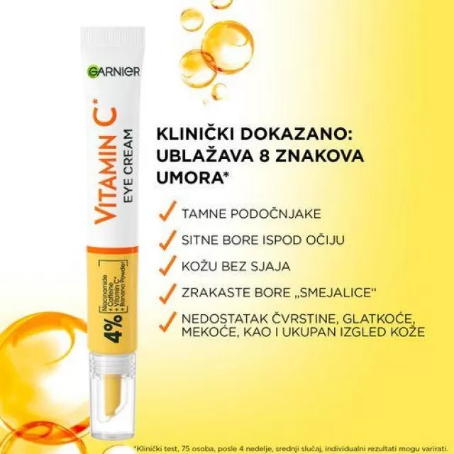 GARNIER VITAMIN C KREMA ZA PODRUČJE OKO OČIJU 15ML