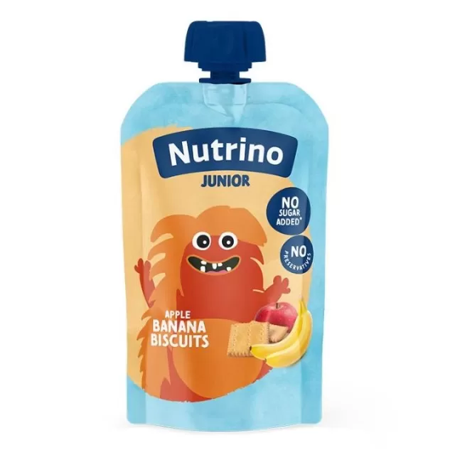 NUTRINO JUNIOR VOĆNI MIX JABUKA, BANANA, KEKS 6M+ 180G