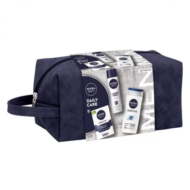 NIVEA SET MUŠKI DAILY CARE (DEO 150ML + GEL 250ML + AFTER SHAVE BALZAM 100ML)