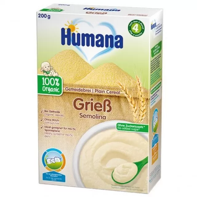 HUMANA ORGANSKA BEZMLEČNA KAŠICA SA GRIZOM 200G