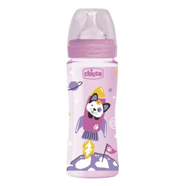 CHICCO SET WB FLAŠICA 330ML + VARALICA LIGHT ROSE