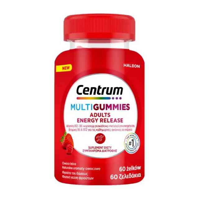 CENTRUM ADULT MULTIGUMMIES ENERGY RELEASE GUMENE BOMBONE A60