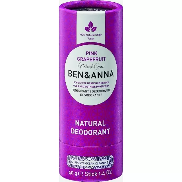 BEN&ANNA Natural Deodorant - PINK GRAPEFRUIT 40g