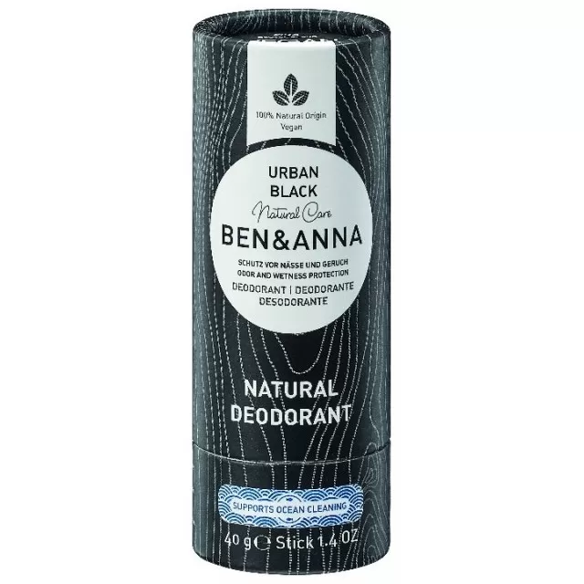 BEN&ANNA Natural Deodorant - URBAN BLACK 40g
