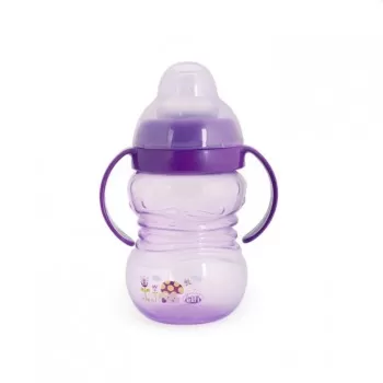 ELFI ŠOLJA SA SILIKONSKIM PISKOM I POKLOPCEM 250ML