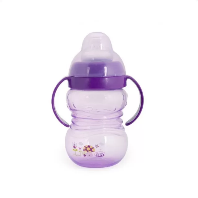 ELFI ŠOLJA SA SILIKONSKIM PISKOM I POKLOPCEM 250ML