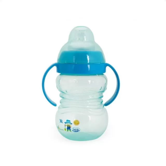 ELFI ŠOLJA SA SILIKONSKIM PISKOM I POKLOPCEM 250ML